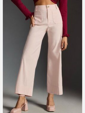 The Collette Cropped Wide-Leg Pants by Maeve